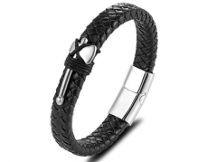 HY Wholesale Leather Bracelets Jewelry Popular Leather Bracelets-HY0135B107