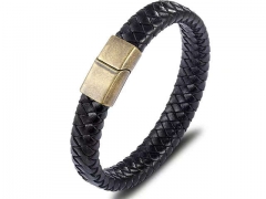HY Wholesale Leather Bracelets Jewelry Popular Leather Bracelets-HY0130B088