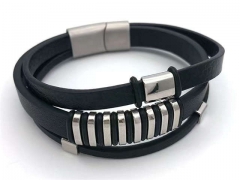 HY Wholesale Leather Bracelets Jewelry Popular Leather Bracelets-HY0058B047