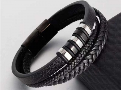 HY Wholesale Leather Bracelets Jewelry Popular Leather Bracelets-HY0133B078
