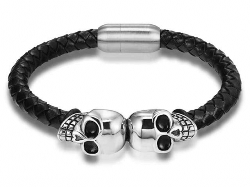 HY Wholesale Leather Bracelets Jewelry Popular Leather Bracelets-HY0130B254
