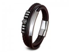 HY Wholesale Leather Bracelets Jewelry Popular Leather Bracelets-HY0130B350