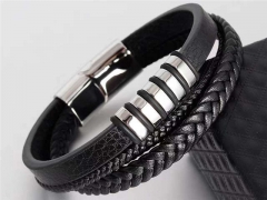 HY Wholesale Leather Bracelets Jewelry Popular Leather Bracelets-HY0133B077