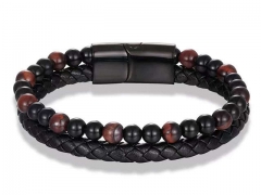 HY Wholesale Leather Bracelets Jewelry Popular Leather Bracelets-HY0135B077