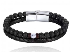 HY Wholesale Leather Bracelets Jewelry Popular Leather Bracelets-HY0136B144