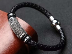 HY Wholesale Leather Bracelets Jewelry Popular Leather Bracelets-HY0120B223