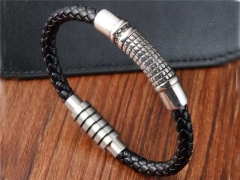 HY Wholesale Leather Bracelets Jewelry Popular Leather Bracelets-HY0133B181