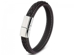 HY Wholesale Leather Bracelets Jewelry Popular Leather Bracelets-HY0130B019