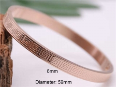 HY Wholesale Bangle Stainless Steel 316L Jewelry Bangle-HY0122B345