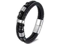 HY Wholesale Leather Bracelets Jewelry Popular Leather Bracelets-HY0058B006