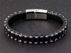 HY Wholesale Leather Bracelets Jewelry Popular Leather Bracelets-HY0133B232