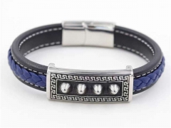 HY Wholesale Leather Bracelets Jewelry Popular Leather Bracelets-HY0129B140