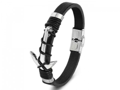 HY Wholesale Leather Bracelets Jewelry Popular Leather Bracelets-HY0130B223