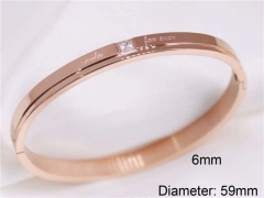 HY Wholesale Bangle Stainless Steel 316L Jewelry Bangle-HY0122B111
