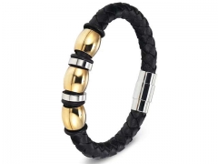 HY Wholesale Leather Bracelets Jewelry Popular Leather Bracelets-HY0130B310