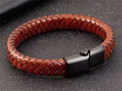 HY Wholesale Leather Bracelets Jewelry Popular Leather Bracelets-HY0133B127