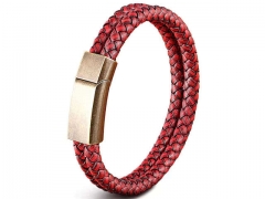 HY Wholesale Leather Bracelets Jewelry Popular Leather Bracelets-HY0130B391