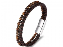 HY Wholesale Leather Bracelets Jewelry Popular Leather Bracelets-HY0135B061