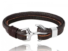 HY Wholesale Leather Bracelets Jewelry Popular Leather Bracelets-HY0136B030