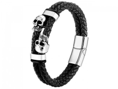 HY Wholesale Leather Bracelets Jewelry Popular Leather Bracelets-HY0133B027