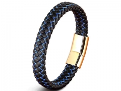 HY Wholesale Leather Bracelets Jewelry Popular Leather Bracelets-HY0130B012