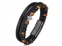 HY Wholesale Leather Bracelets Jewelry Popular Leather Bracelets-HY0136B125