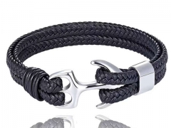HY Wholesale Leather Bracelets Jewelry Popular Leather Bracelets-HY0136B050
