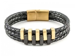 HY Wholesale Leather Bracelets Jewelry Popular Leather Bracelets-HY0058B041