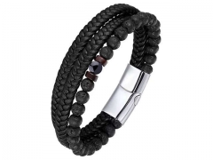 HY Wholesale Leather Bracelets Jewelry Popular Leather Bracelets-HY0136B162