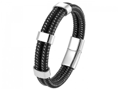 HY Wholesale Leather Bracelets Jewelry Popular Leather Bracelets-HY0120B157