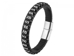 HY Wholesale Leather Bracelets Jewelry Popular Leather Bracelets-HY0120B198