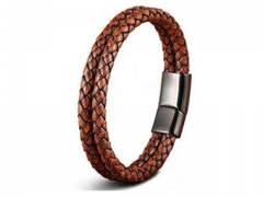 HY Wholesale Leather Bracelets Jewelry Popular Leather Bracelets-HY0130B346