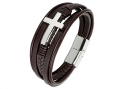 HY Wholesale Leather Bracelets Jewelry Popular Leather Bracelets-HY0136B012