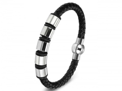 HY Wholesale Leather Bracelets Jewelry Popular Leather Bracelets-HY0130B329