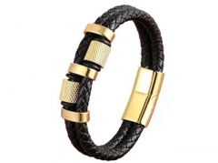 HY Wholesale Leather Bracelets Jewelry Popular Leather Bracelets-HY0130B423