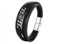 HY Wholesale Leather Bracelets Jewelry Popular Leather Bracelets-HY0133B139