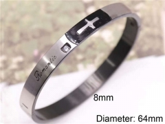 HY Wholesale Bangle Stainless Steel 316L Jewelry Bangle-HY0122B073