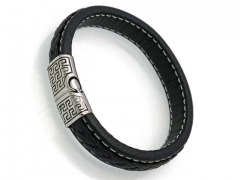 HY Wholesale Leather Bracelets Jewelry Popular Leather Bracelets-HY0041B014