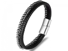 HY Wholesale Leather Bracelets Jewelry Popular Leather Bracelets-HY0135B059