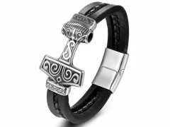 HY Wholesale Leather Bracelets Jewelry Popular Leather Bracelets-HY0135B180