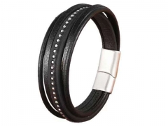 HY Wholesale Leather Bracelets Jewelry Popular Leather Bracelets-HY0130B421