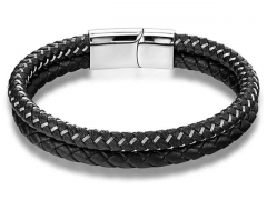 HY Wholesale Leather Bracelets Jewelry Popular Leather Bracelets-HY0130B382