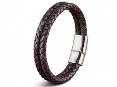 HY Wholesale Leather Bracelets Jewelry Popular Leather Bracelets-HY0130B367