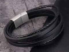 HY Wholesale Leather Bracelets Jewelry Popular Leather Bracelets-HY0133B233