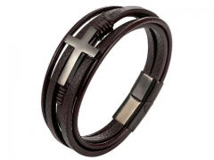 HY Wholesale Leather Bracelets Jewelry Popular Leather Bracelets-HY0136B002