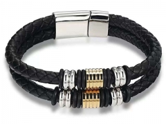 HY Wholesale Leather Bracelets Jewelry Popular Leather Bracelets-HY0130B381