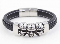 HY Wholesale Leather Bracelets Jewelry Popular Leather Bracelets-HY0129B100