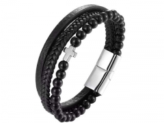 HY Wholesale Leather Bracelets Jewelry Popular Leather Bracelets-HY0136B188