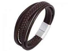 HY Wholesale Leather Bracelets Jewelry Popular Leather Bracelets-HY0136B174