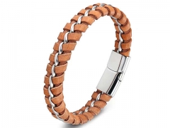 HY Wholesale Leather Bracelets Jewelry Popular Leather Bracelets-HY0130B036